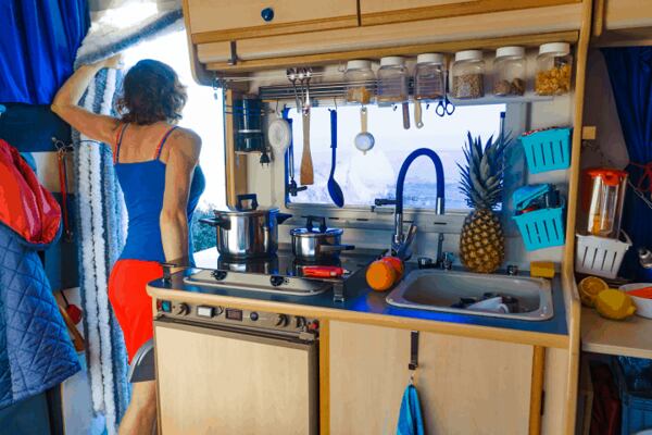 Warmwasser im Wohnwagen