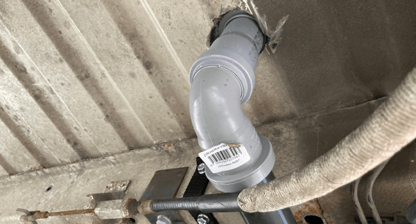 Abfluss des Abwassertanks Mazlík