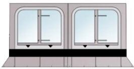 Frontwand 3-4 m