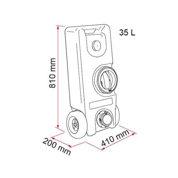 Fiamma Roll-Tank 40F Tragbarer Tank