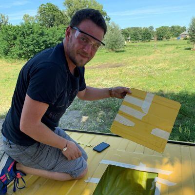 Montageloch für den Dachventilator – Bumblebee