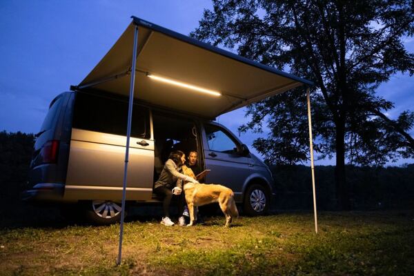 Fiamma Spreizstange mit Licht für Markise für Kleintransporter